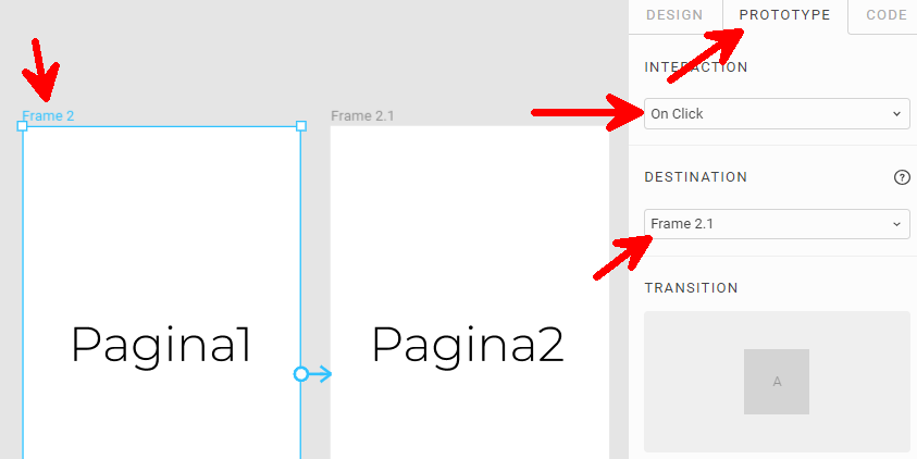 Mockup interaction in Figma